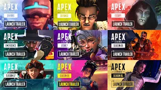 Apex Legends Season 1-13 All Cinematic Launch Trailers | HD