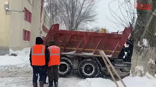 Уборка снега в Саранске 04 февраля.