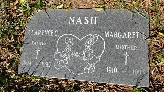 Clarence Nash Grave San Fernando Mission Catholic Cemetery LA CA USA December 6, 2020 Donald Duck