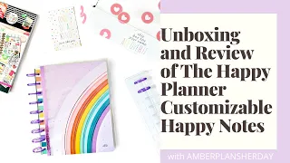 NEW Happy Planner Customizable Happy Notes Unboxing and Review