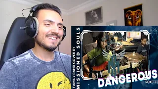 Dangerous by Roxette | Missioned Souls - a family band cover Reaction