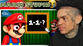 SMG4 - Video ends when Mario gets 1 IQ ft. Luigi [reaction]