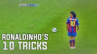 Ronaldinho's 10 Tricks That No One Expected - Ronaldinho Skills