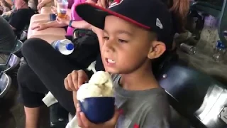 Father and Son Visit Progressive Field to Watch Angels vs. Indians