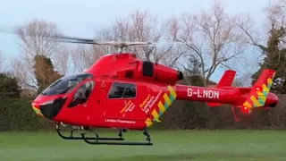 London Air Ambulance MD900 Explorer G-LNDN  taking off