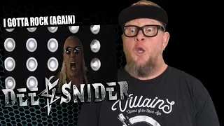 DEE SNIDER - I Gotta Rock Again (First Reaction)