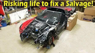 Rebuilding a Wrecked 2016 Corvette Z06 (Part 3) "Not From Copart"