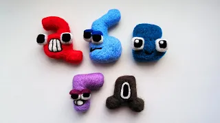 Russian Alphabet Lore lowercase "а to д" (Harrymations version) Needlefelt Art Compilation