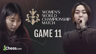 Lei Tingjie v Ju Wenjun | Will There Be a Surprise? | FIDE Women's World Championship 2023 Game 11