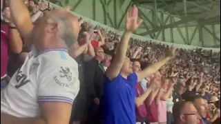 WEST HAM ARE MASSIVE EVERYWHERE WE GO | WEST HAM FANS CELEBRATING WIN OVER LYON