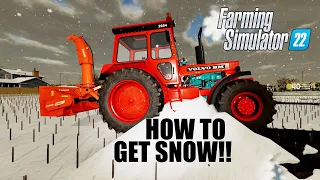 HOW TO GET SNOW in Farming Simulator 2022 | Getting Ready for Winter time & Christmas | PS5 & Xbox