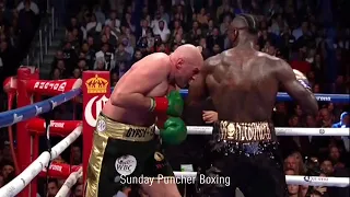 Tyson Fury gets knocked down  right after taunting