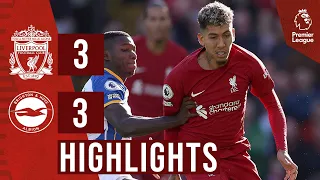 HIGHLIGHTS: Liverpool 3-3 Brighton | Firmino double as Reds fight back for draw