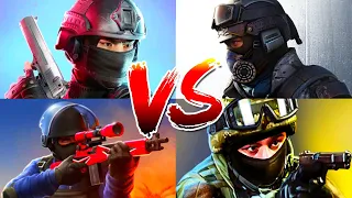 The Origin Mission VS Standoff 2 VS Critical Strike VS Critical Ops - Best Mobile Games Like CSGO