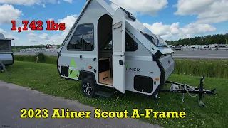 WOW Only 1,742 lbs- 2023 Aliner Scout A-Frame Trailer