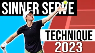 How Jannik Sinner Changed His Serve in 2023 | Complete Technique Breakdown