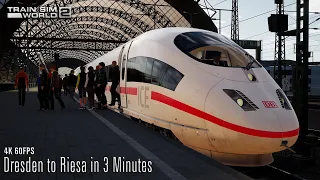 Dresden to Riesa in 3 Minutes - Nahverkehr Dresden - Timelapse - Train Sim World 2