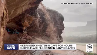 Hikers stranded in cave for hours during flash flooding in Canyonlands National Park