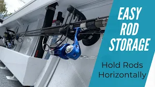 How To Store Fishing Rods Horizontal On A Boat - Using RAILBLAZA