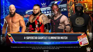 WWE 2K24: Omos vs. Braun Strowman vs. Kane vs. Bronson Reed - Gauntlet Eliminator Fatal 4 Way Match