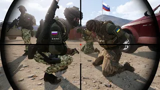 Today, Russian troops & generals fell victim to the malignity of the Ukrainian sniper - Arma 3