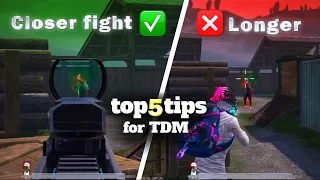 Top 5 Tips & Tricks to become a TDM Master 📚⁉️ | PUBG Mobile