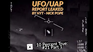 New York Times Leaks UAP/UFO Report - Nick Pope