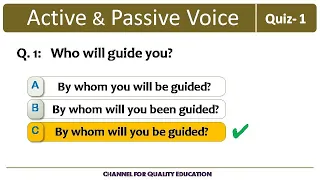 Practice Test:  Active Voice vs Passive Voice | English Grammar solution for all competitive tests