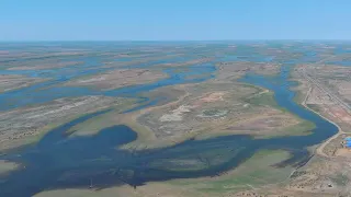 КУРМАНГАЗЫ(ГАНЮШКИНО) 300 метров с дрона