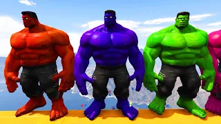 GTA 5 Epic Water Ragdolls Spiderman Vs Hulk | Jumps/Fails ep.143