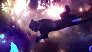 The Jungle Book (2016) - Shere Khan Falls into the Fire Pit