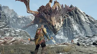 GOD OF WAR - Hraezlyr Dragon Boss Fight [PC] [4K @ Max Settings]