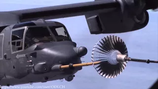 V-22 オスプレイの空中給油失敗シーン