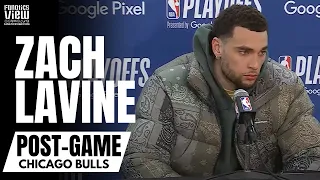 Zach LaVine Reacts to Chicago Bulls Getting Blown Out vs. Milwaukee in Game 3 | Bulls Post-Game