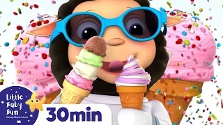 Ice Cream Song! +More Nursery Rhymes & Kids Songs | ABCs and 123s | Learn With Little Baby Bum