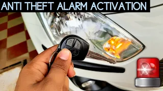 How To Activate Anti Theft Alarm | In swift 2021 Shock Sensor In Swift Vxi 🚨🔊 | ये बचाएगा चोरों से !