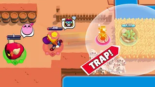 NOOB GADGET vs 500 IQ R-T TRAP!! Brawl Stars 2023 Funny Moments & Glitches & Fails #1035