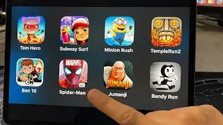 New iPadOS: Talking Tom Hero Dash,Subway Surfers,Minion Rush,Temple Run 2,Ben10,Spider Man Unlimited