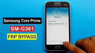 Samsung Galaxy Core Prime SM G361 Google Account Bypass Unlock  Samsung Galaxy SM-G361 FRP Bypass |