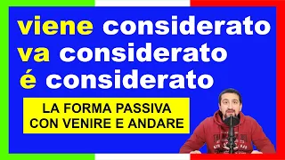 Italian Verbs: The Passive Voice with VENIRE and ANDARE (with English and Italian Subtitles)