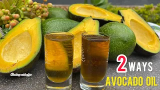 HOW TO MAKE AVOCADO OIL AT HOME FROM SCRATCH |COLD PRESSED |2 WAYS | AVOCADO OIL From SEED & SKIN