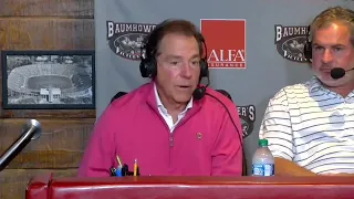 Coach Nick Saban brings up Lane Kiffin during his Hey Coach radio show