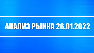 Анализ рынка 26.01.2022 + Заседание ФРС (сегодня) + Нефть + Доллар + Россия, США, Китая (акции)