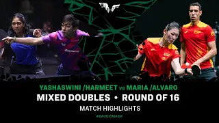 Yashaswini Ghorpade/Harmeet Desai vs Maria Xiao/Alvaro Robles | XD R16 | Saudi Smash 2024