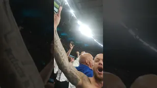 England fans celebrating - Sweet Caroline - Semi Final v Denmark