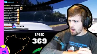 Sodapoppin reacts to the Fastest lap around the Nordschleife