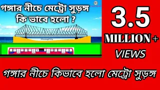 গঙ্গা নদীর নিচে কিভাবে হলো মেট্রো সুড়ঙ্গ।।East West Metro Tunnel Construction Detail।।