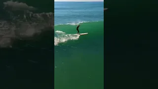 Beautiful surfing session on empty waves