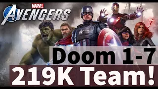 219K Team! Doom 1-7 Campaign Play-through! | Marvel Strike Force - Free to Play