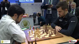 Hikaru Nakamura - Magnus Carlsen | World Blitz 2019 Playoff Game 1